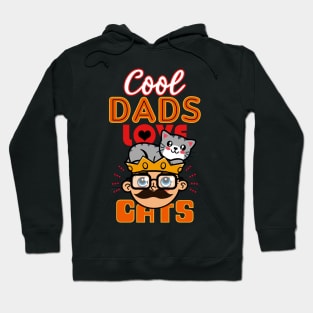 Cool Dads Love Cats Gift For Father's Day Hoodie